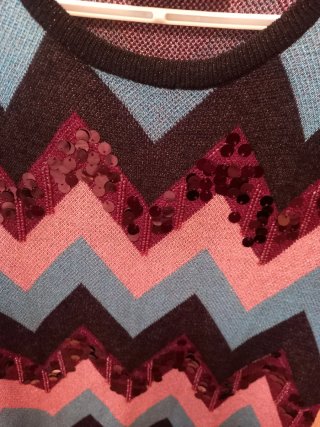 Vestido Zara Geométrico Punto