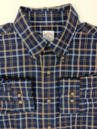 Brooks Brothers Camisa cuadros manga larga - M