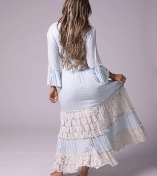 Vestido Palak bordado talla única