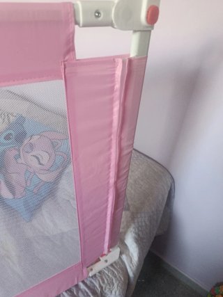 Barrera de Cama Infantil Rosa