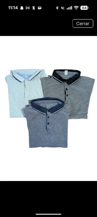 Lote 3 polos Slim fit talla M