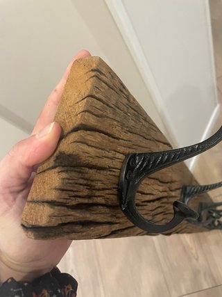 Appendiabiti in legno massello con ganci