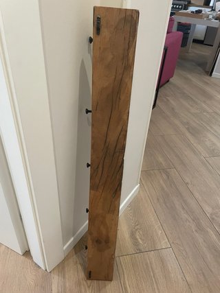 Appendiabiti in legno massello con ganci