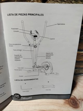 Deluxe13 Bicicleta Elíptica 8 Intensidades  150 kg