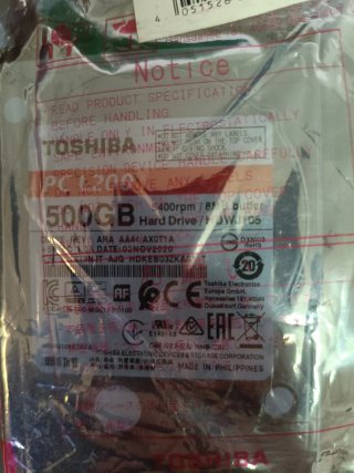Disco Duro Toshiba L200 500GB 2.5 SATA 2