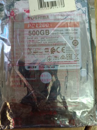 Disco Duro Toshiba L200 500GB 2.5 SATA 2