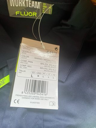 Giacchetta da lavoro blu e verde Taglia L