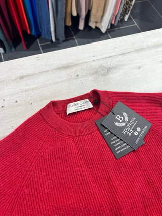 Maglione Brunello Cucinelli Uomo Rosso Cashmere