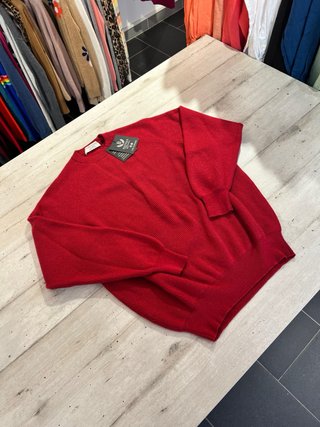 Maglione Brunello Cucinelli Uomo Rosso Cashmere