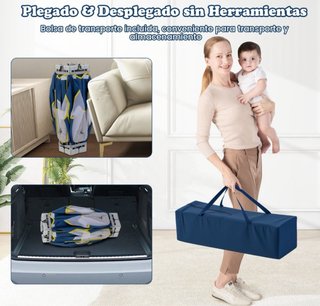 Parque infantil plegable 127x127x72.5cm