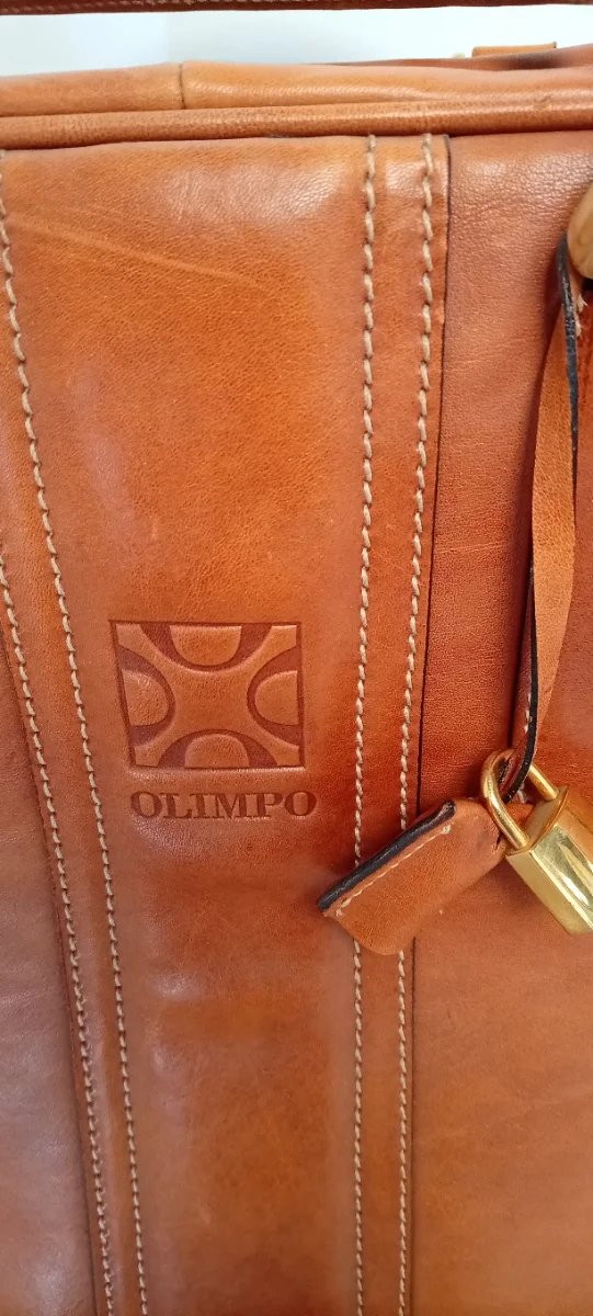 MALETA MALETIN DE PIEL FIRMA ESPAÑOLA OLIMPO