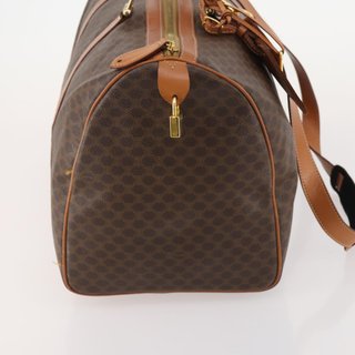CELINE Macadam Canvas Boston Bag PVC Leather 2way