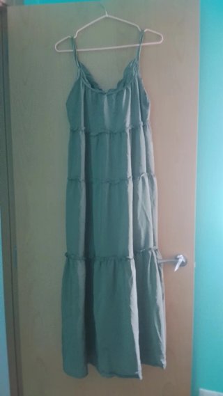 Vestido DoDo corte ibicenco verde