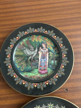 4 Piatti Decorativi Orientali