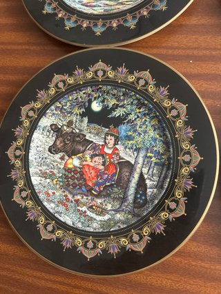 4 Piatti Decorativi Orientali