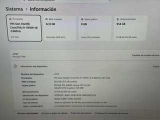 Dell Precision i9 - GARANTIA