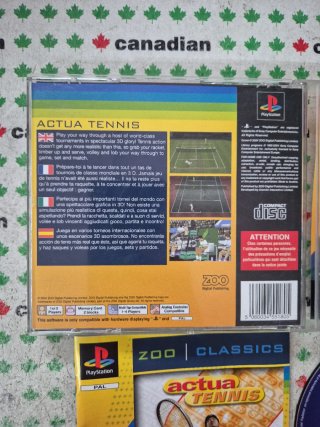 Actua Tennis PlayStation 1
