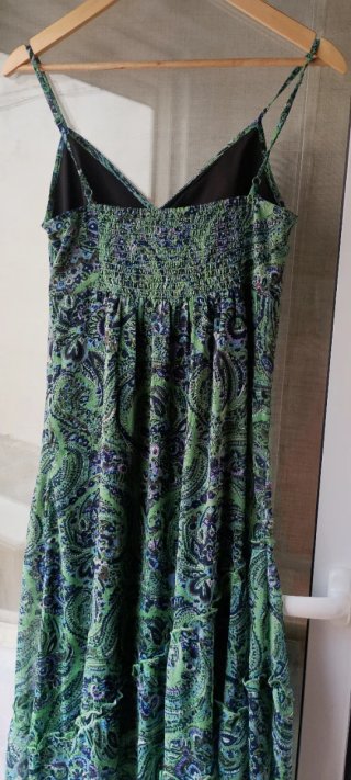 Vestido tirantes estampado paisley
