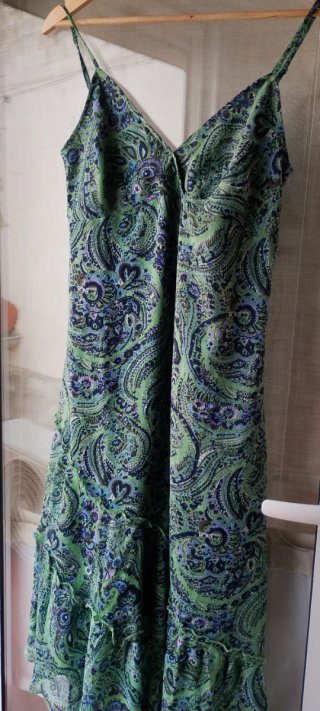 Vestido tirantes estampado paisley