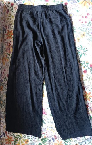 Pantalón largo mujer verano negro