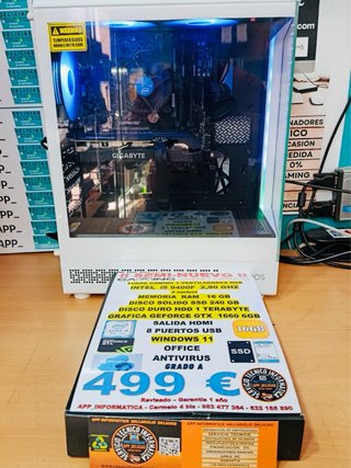 Ordenador Gaming/Diseño Gráfico Intel i5