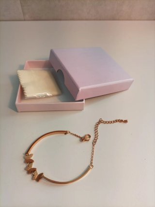 Pulsera mariposa mujer acero inoxidable Oro Rosa