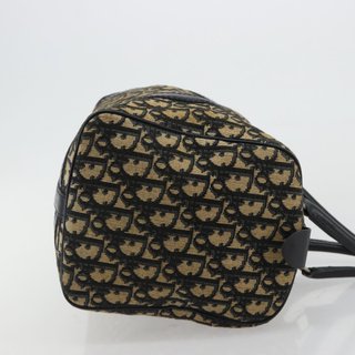 Christian Dior Trotter Canvas Boston Bag Navy
