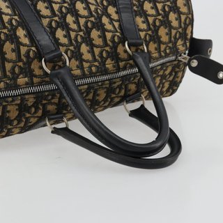 Christian Dior Trotter Canvas Boston Bag Navy
