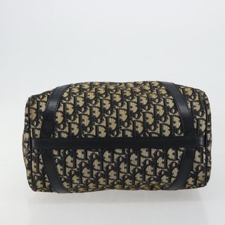 Christian Dior Trotter Canvas Boston Bag Navy
