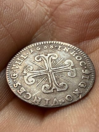 Raros 8 granos , Carlos II, 1688