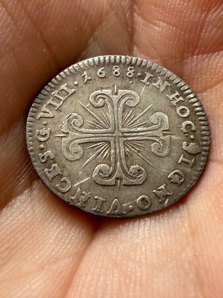 Raros 8 granos , Carlos II, 1688