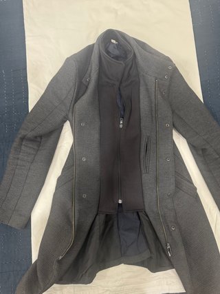 Abrigo Zara Hombre Talla M Negro