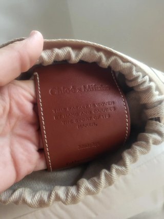 Bolso Cesta Woody Chloé Rafia Beige/Marrón