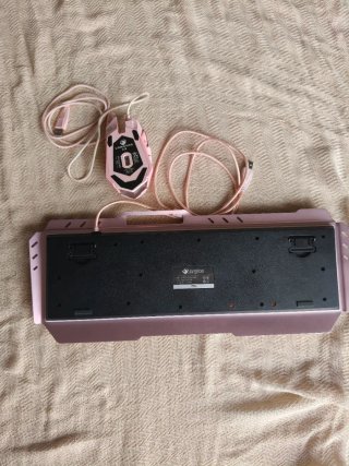 Teclado Gaming Langtoo Rosa + Ratón de regalo