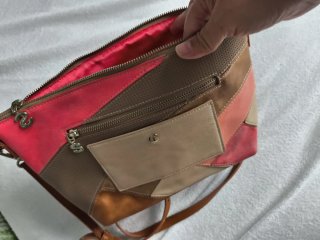 Bolso Desigual Marrón y Rosa