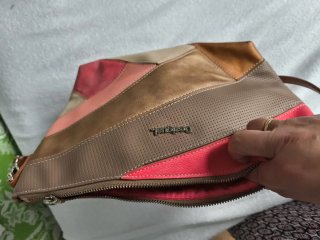 Bolso Desigual Marrón y Rosa