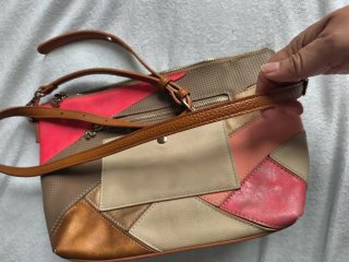 Bolso Desigual Marrón y Rosa