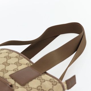 GUCCI GG Canvas Tote Bag Beige Silver 019 0402
