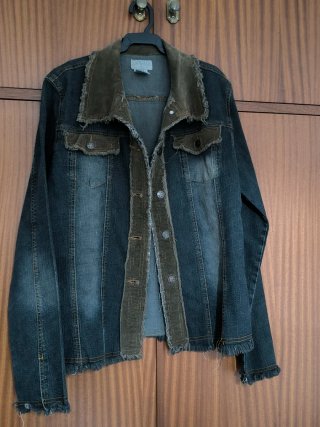Chaqueta vaquera ANAMAR negro/marrón