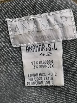 Chaqueta vaquera ANAMAR negro/marrón