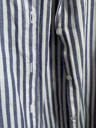 Camisa H&M Divided Rayas Azul Blanco Talla 36