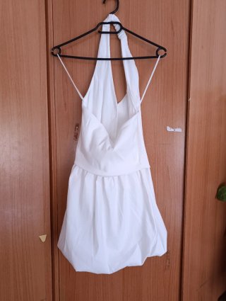 Vestido blanco Zara Talla S