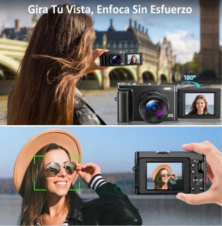 SIN ABRIR Cámara Digital con WiFi 4K 64MP