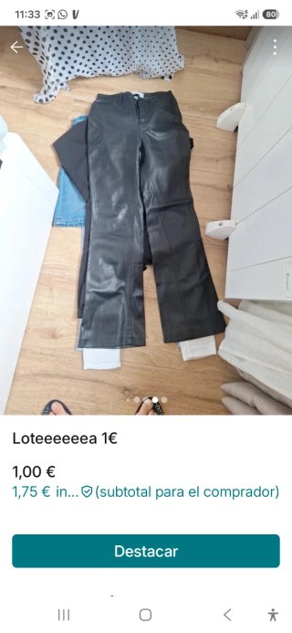 Lote 2 prendas: vaqueros y pantalón blanco