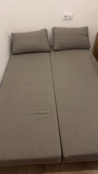 Divano letto Ikea Alvdalen doppio grigio