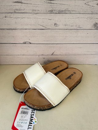 Ciabatte donna punta aperta estive bianco 38 nuove