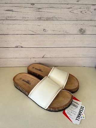 Ciabatte donna punta aperta estive bianco 38 nuove