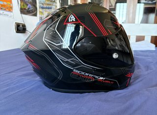 Casco Scorpion Moto Negro talla S