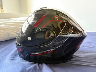 Casco Scorpion Moto Negro talla S