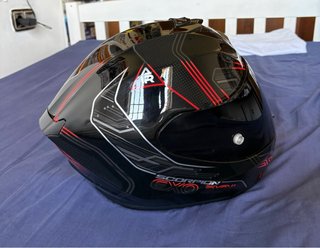 Casco Scorpion Moto Negro talla S